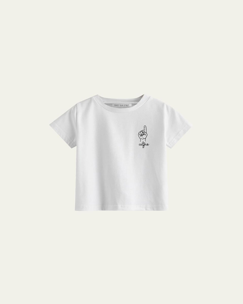Kid's This Many Birthday 1 Hand Personalized T-Shirt, Sizes 12M-6